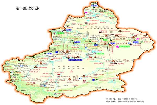 点击下面新疆旅游地图查看大图