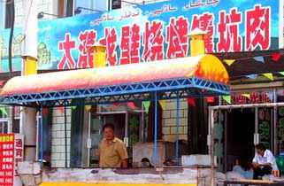 大漠戈壁烧烤馕坑肉,图一
